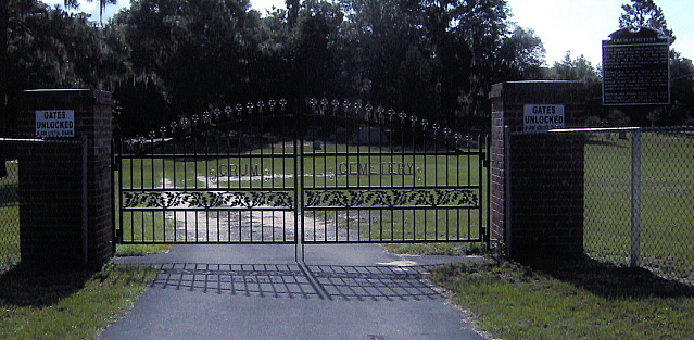 Crum Cemetery Gate Photo
