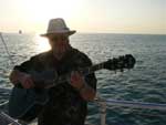 Playing on a sunset cruise in Key West