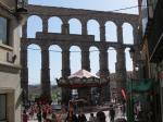 May Day fair in the shadow of the aqueduct