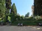 The gardens outside Alhambra in Granada, Spain