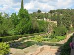 The gardens outside Alhambra in Granada, Spain
